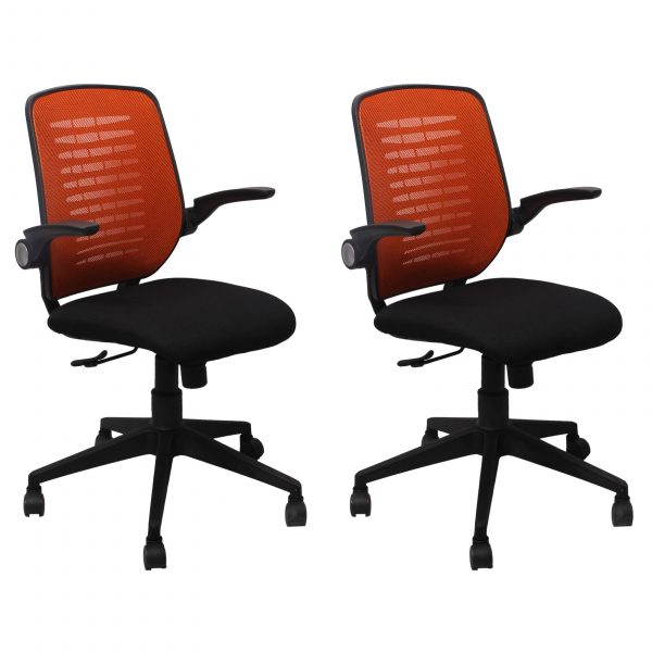 Orange Mesh Chair Combo
